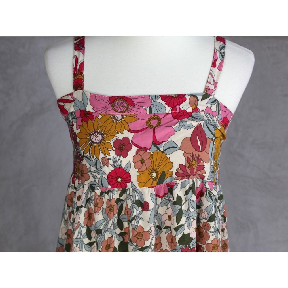 Natural Life Midi Dress Womens Small Pink Floral Sundress Boho Cottage Summer - Picture 3 of 10